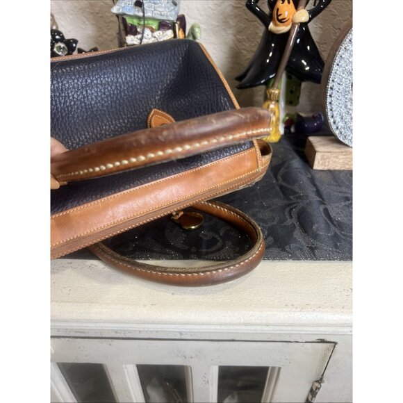 Dooney & Bourke Pebble Leather Handbag Navy Purse Vintage Satchel Purse Handbag - Picture 5 of 15
